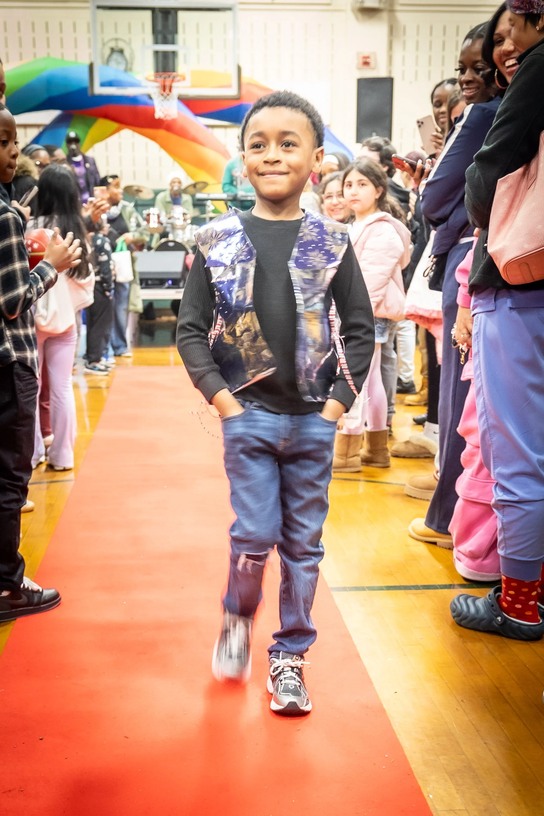 Winter Fair fashion show student participant